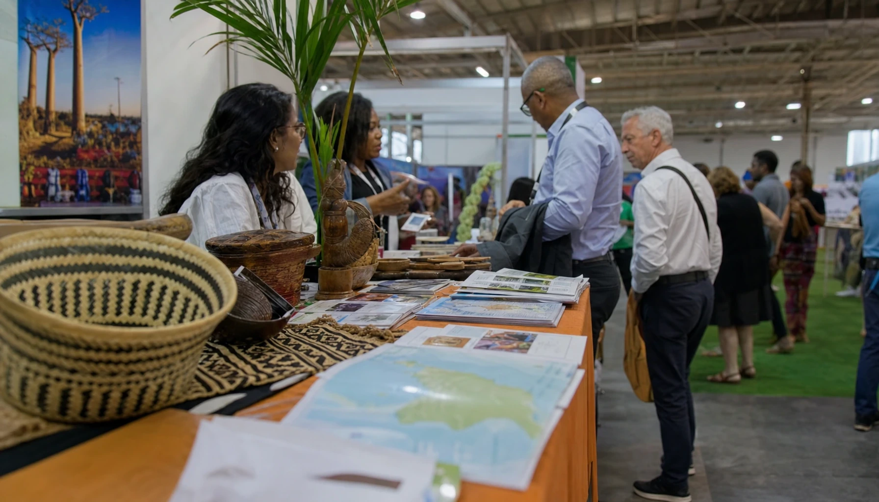 Visuel éditorial photoréaliste sur Salon international du tourisme de Madagascar: pourquoi la Francophonie compte, rubrique Voyage pour Lagazelledess...